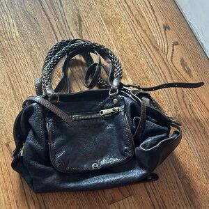 Espresso leather bag